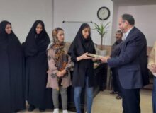 دانش آموز مدال آور دبیرستان دخترانه سما یزد تقدیر شد