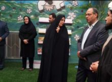 بازدید معاون آموزش های عمومی واحد یزد از اولین کتابخانه تخصصی کودک و نوجوان سما
