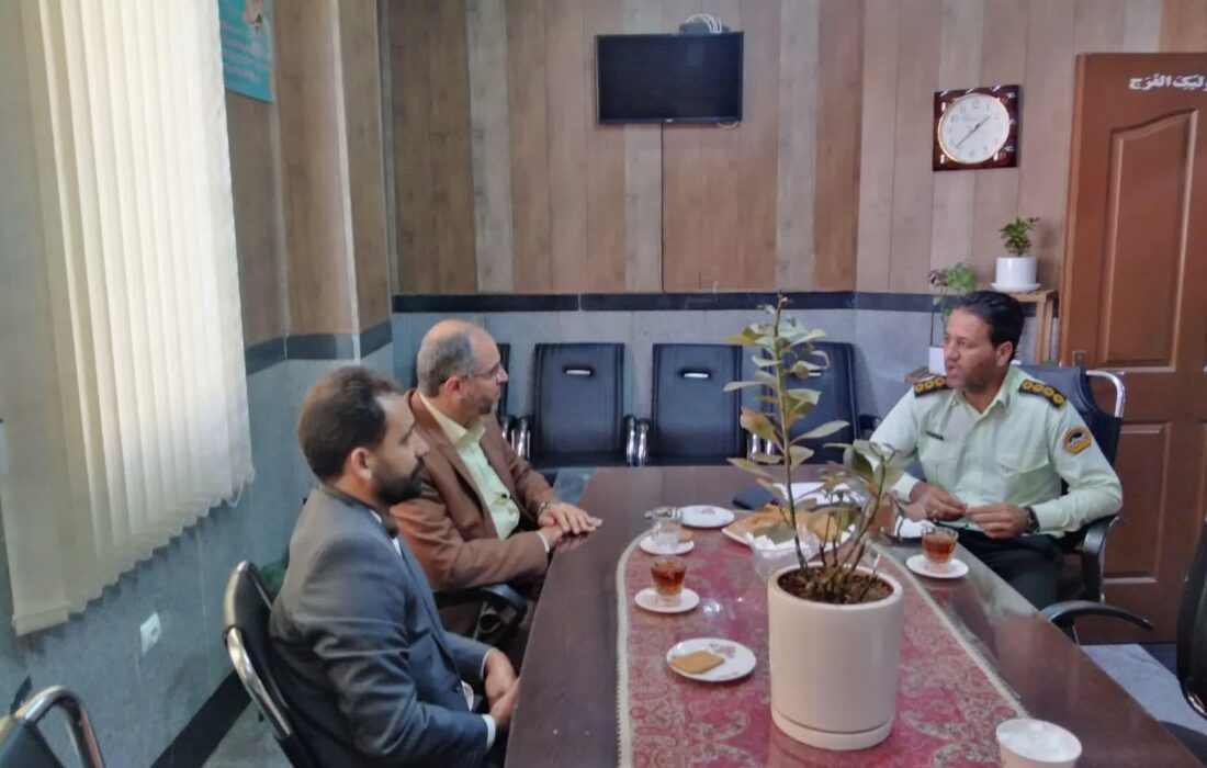 نشست همکاری با فرماندهی کلانتری رزمندگان شهرستان یزد