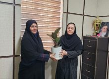 تجلیل از رابط خبری دبستان دخترانه سما واحد یزد